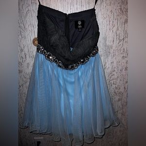 Blue/Grey Homecoming Dress